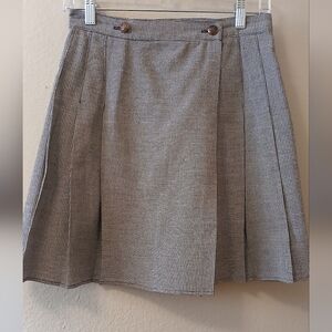 Elegant Gray A-Line Skirt